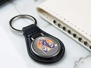 Leather Key Case Classic Material Racing Design